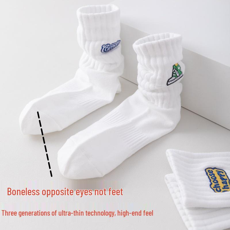 Cityboy Мужские модные носки до середины икры с мультяшной вышивкой - Спортивные носки с влагоотводящим эффектом для осени и зимы