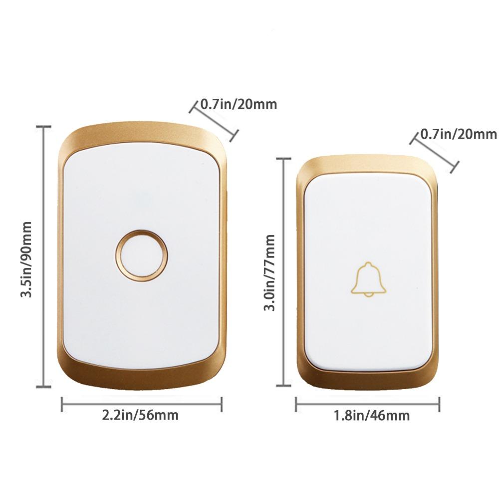 Waterproof Intelligent Door Chime Remote Welcome Doorbell 300M Doorbell  For Patient