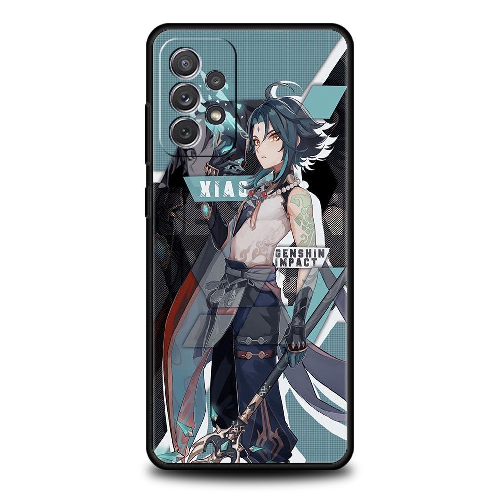 Чехол для телефона Hu Tao Genshin Impact для Samsung Galaxy A51 A71 A21S A12 A11 A31 A52 A41 A32 A01 A23 A33 A53 A73 A03S A13 5G