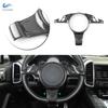 Углеродное волокно, автомобильные аксессуары, панель рулевого колеса, накладка на рамку для Porsche Cayenne 2011-2017 для Panamera