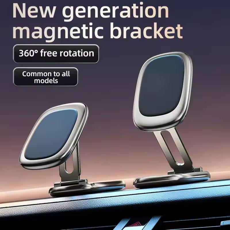 Mini Magnetic Car Phone Holder Rotatable Collapsible Magnet Smartphone Mobile Stand Cell GPS For iPhone Xiaomi Huawei Samsung LG