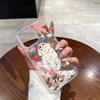 Весенняя атмосфера милой девушки клубника роза кошка яблоко 13 чехол для мобильного телефона iPhone17 блестящий противоударный защитный чехол