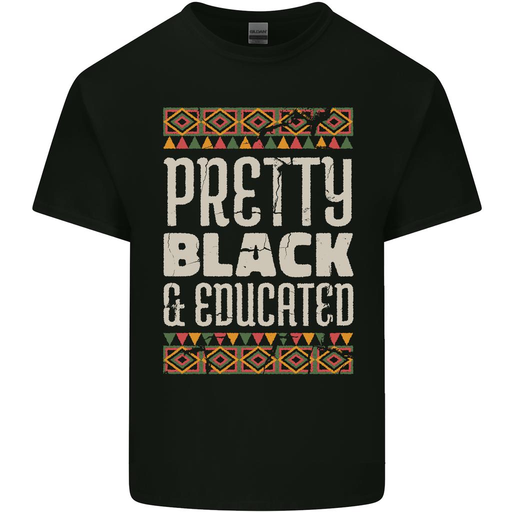 African Unisex Pretty Black Educated Unisexs Light Cotton TShirt