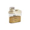 Cereal Storage Box Tank Transparent Sealed Space-Saving Moisture-Proof Handle Oatmeal Dispenser Grain Soybeans Kitchen Tools