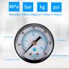 TS-40-300PSI High Precision 0-20Bar Oil Pressure Gauge Water Pressure Gauge Dual Scale Gas Pressure Gauge