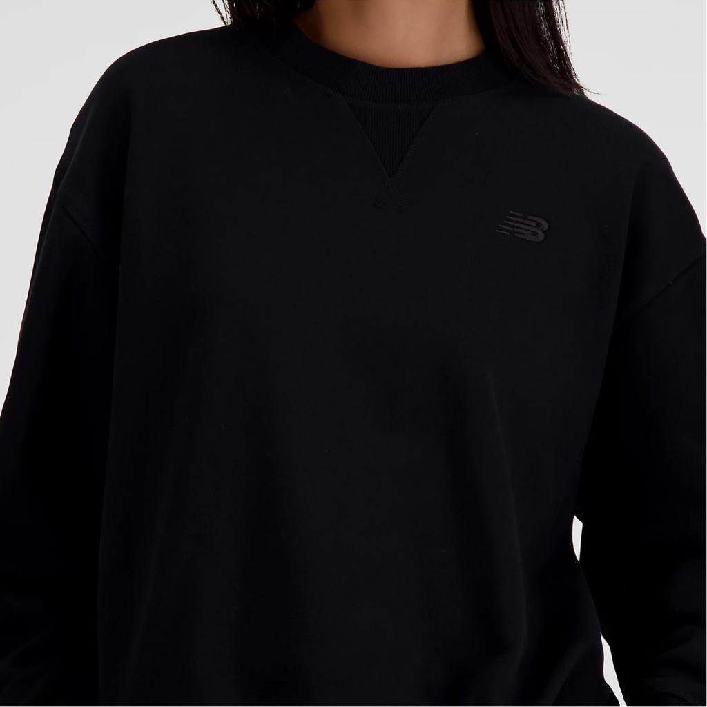 New Balance Свитшот Athletics из французского терри с круглым вырезом Женский Черный WT41500-BK