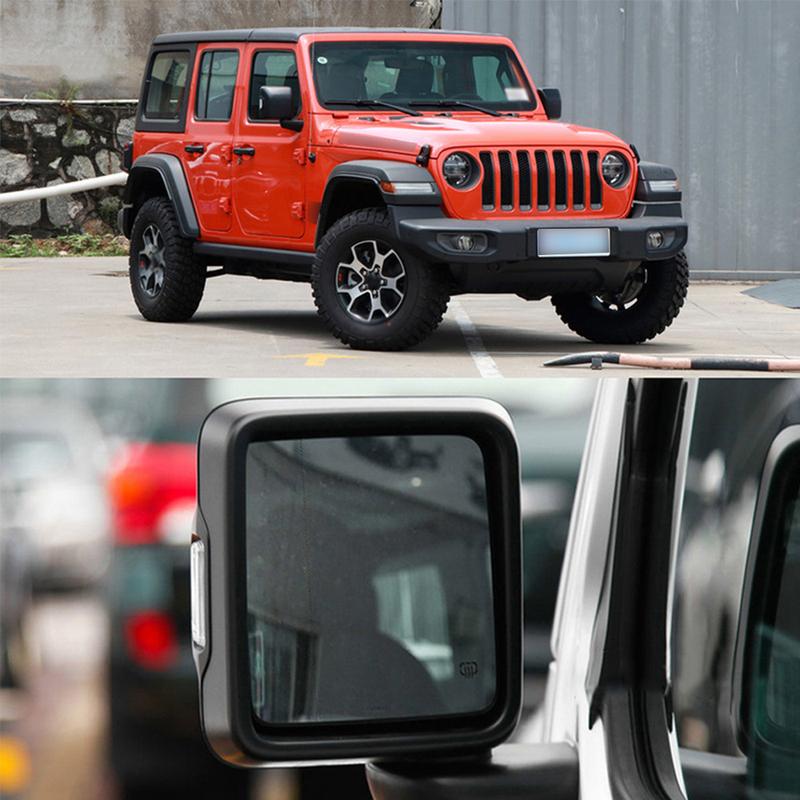 Left/Right Door Side Heated Wing Mirror Glass Rearview Plate AM-3103016647 for Jeep Wrangler JL 2018-