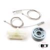 BWR926 Electric Window Regulator Repair Kit Front Left for Fiat Fiorino Qubo 225 Peugeot Bipper Citroen Nemo AA 2008-2024 9221EP