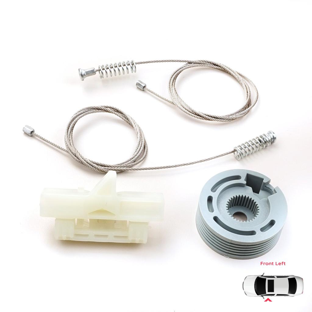 BWR926 Electric Window Regulator Repair Kit Front Left for Fiat Fiorino Qubo 225 Peugeot Bipper Citroen Nemo AA 2008-2024 9221EP