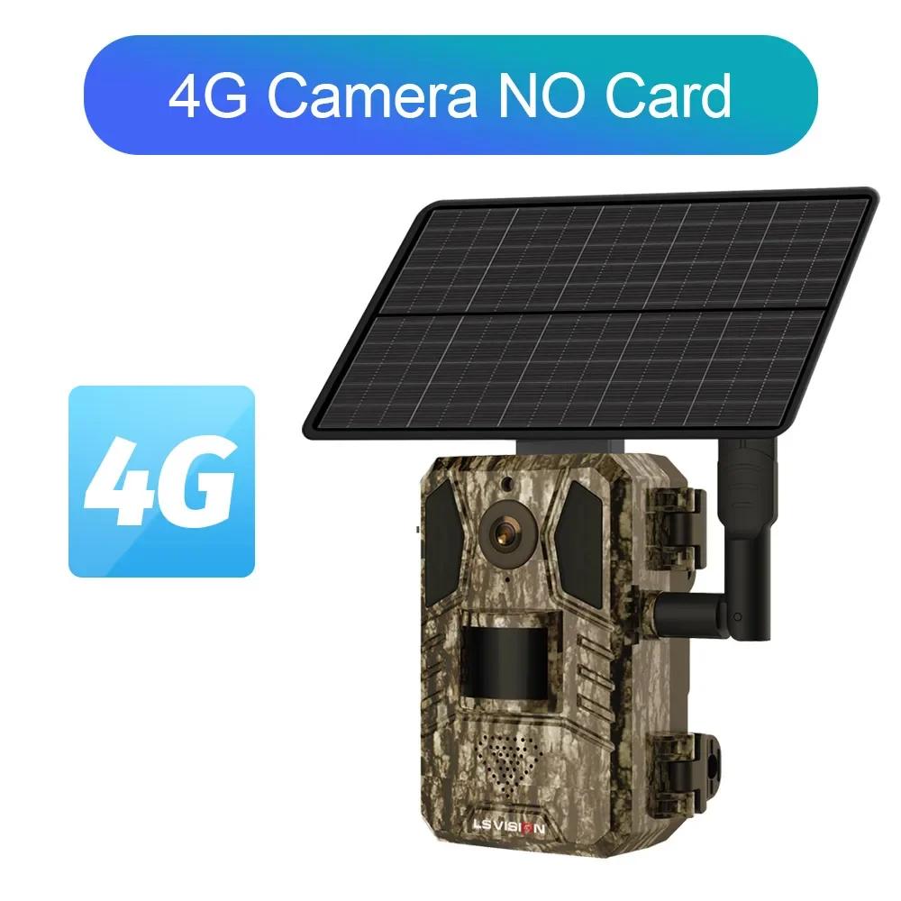 2025 Солнечная охотничья камера 14МП 4G SIM-карта IP66 Водонепроницаемая Двусторонняя связь 20М Обнаружение движения PIR Камера дикой природы ИК Ночное видение