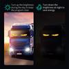 2PCS Devil LED Eyes For Truck Car Window Flexible LED Display Screen Panel Demon Dynamic Big Eye Lights Animated Eyes for Car