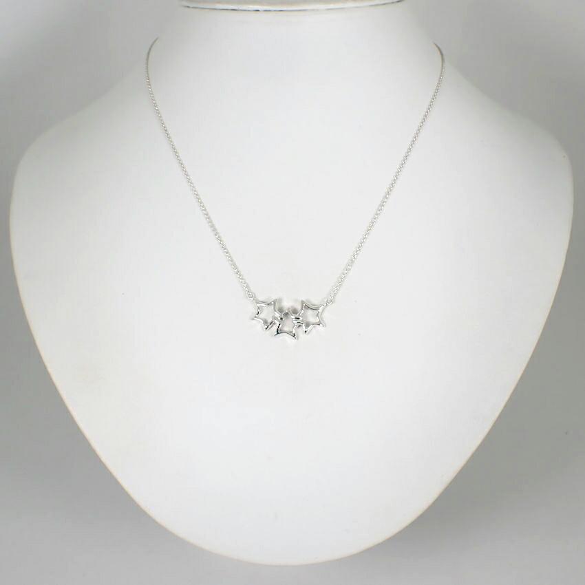[Used] TIFFANY/Tiffany 925 Triple Star Necklace/j70-6