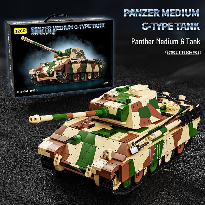 Tiger 97001 Тяжелый Танк Военная Модель Конструктор с Минифигурками