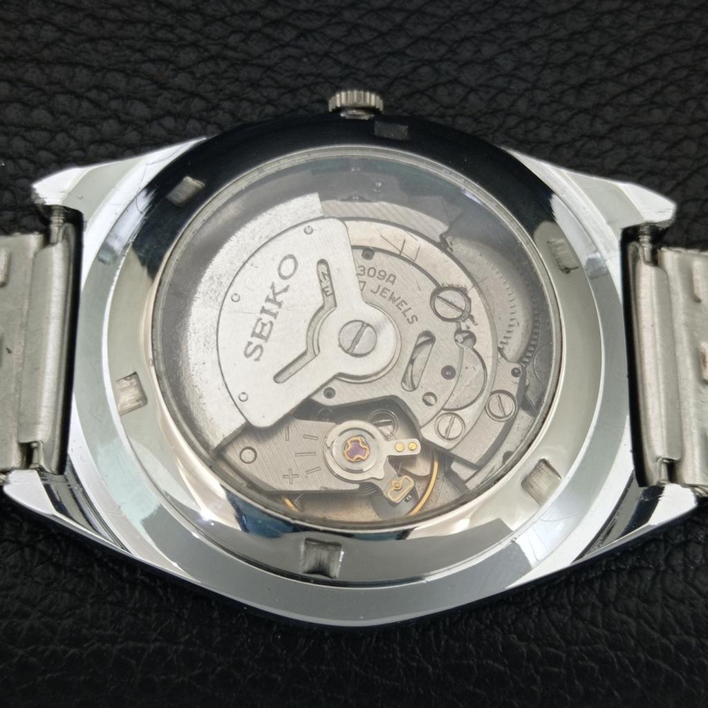 АВТОМАТИЧЕСКИЕ ВИНТАЖНЫЕ ВОССТАНОВЛЕННЫЕ МУЖСКИЕ ЧАСЫ SEIKO 5 ЯПОНИЯ ЧЕРНЫЙ ЦИФЕРБЛАТ a444471-1