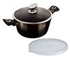 GRANITE POT 28cm BERLINGERHAUS BH-6606 SHINY BLACK