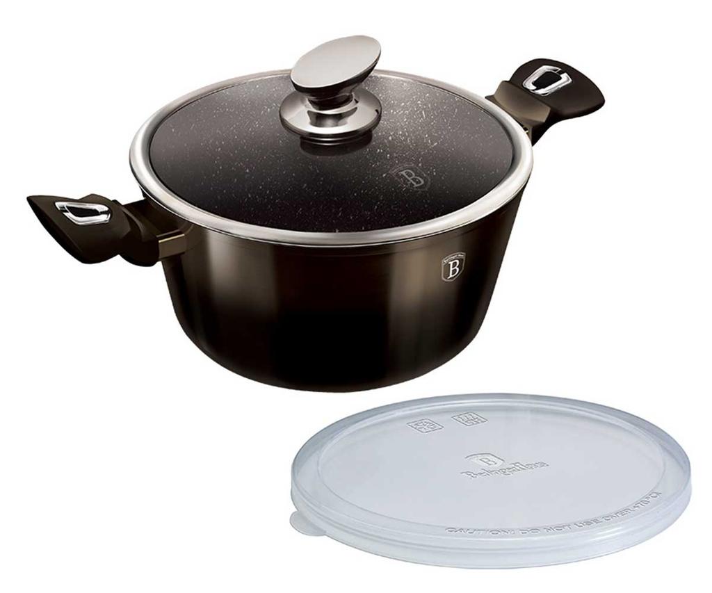 GRANITE POT 28cm BERLINGERHAUS BH-6606 SHINY BLACK