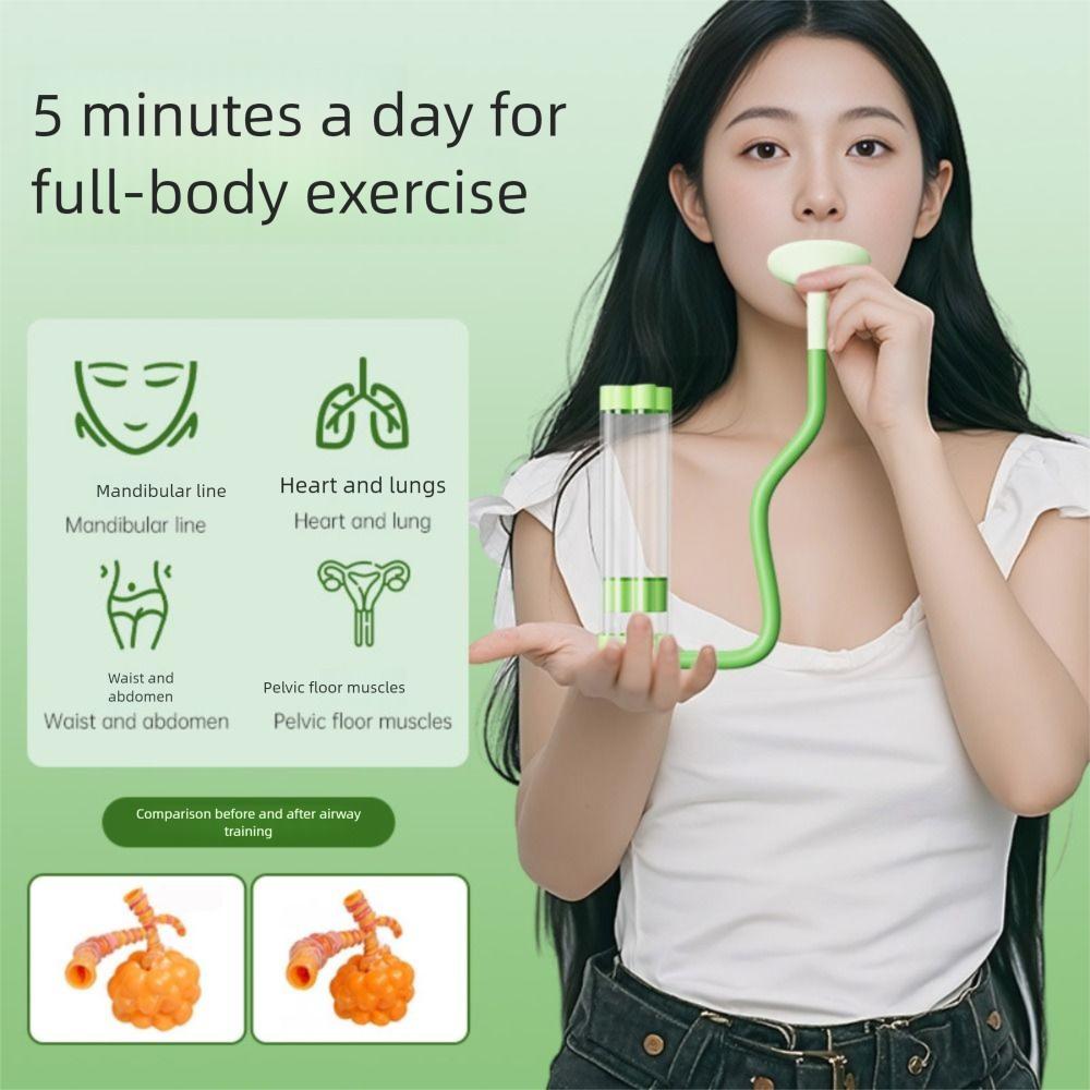 Lung Respirator Abdominal Muscle Trainer Stronger Lungs Deep Breathing Trainer Gym Equipment