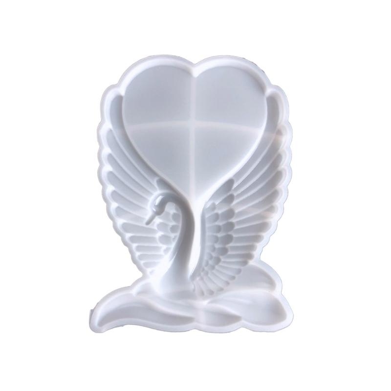 Resin Mold Swan-Wings Picture Frames Silicone Molds for DIY Resin Epoxy Casting Photo Frames Mold for Home Decoration