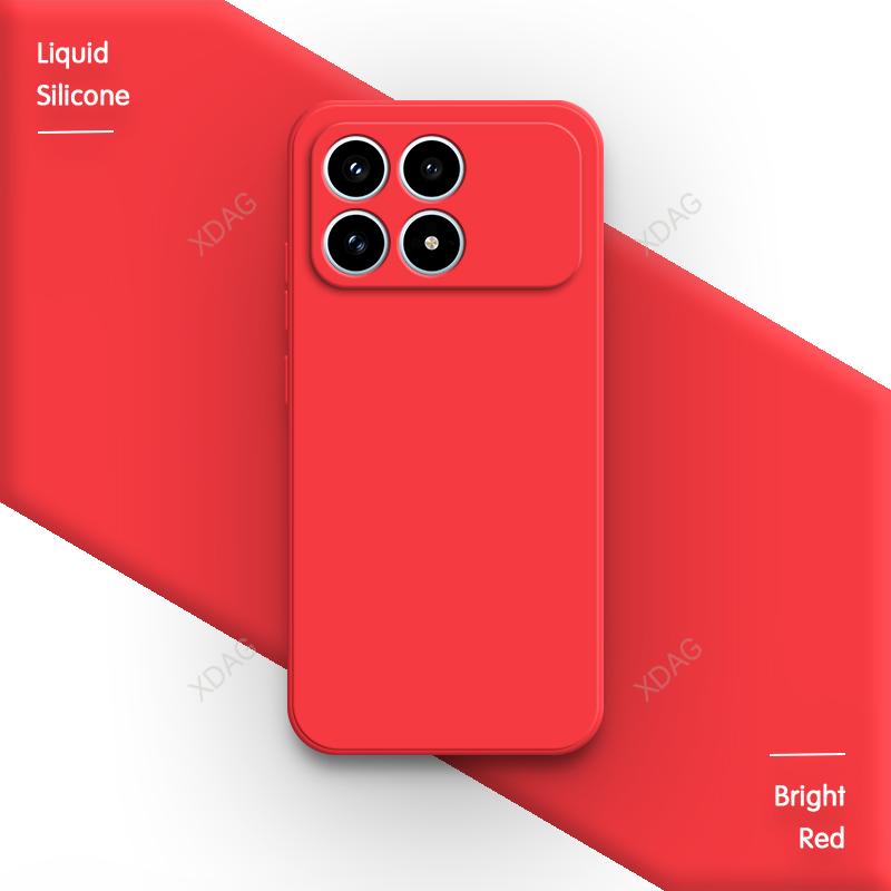 Оригинальный силиконовый чехол для телефона Xiaomi Poco F8 Pro Ultra 5G F8Pro F8Ultra Fundas Высококачественная мягкая внутренняя подкладка из флока Задняя крышка