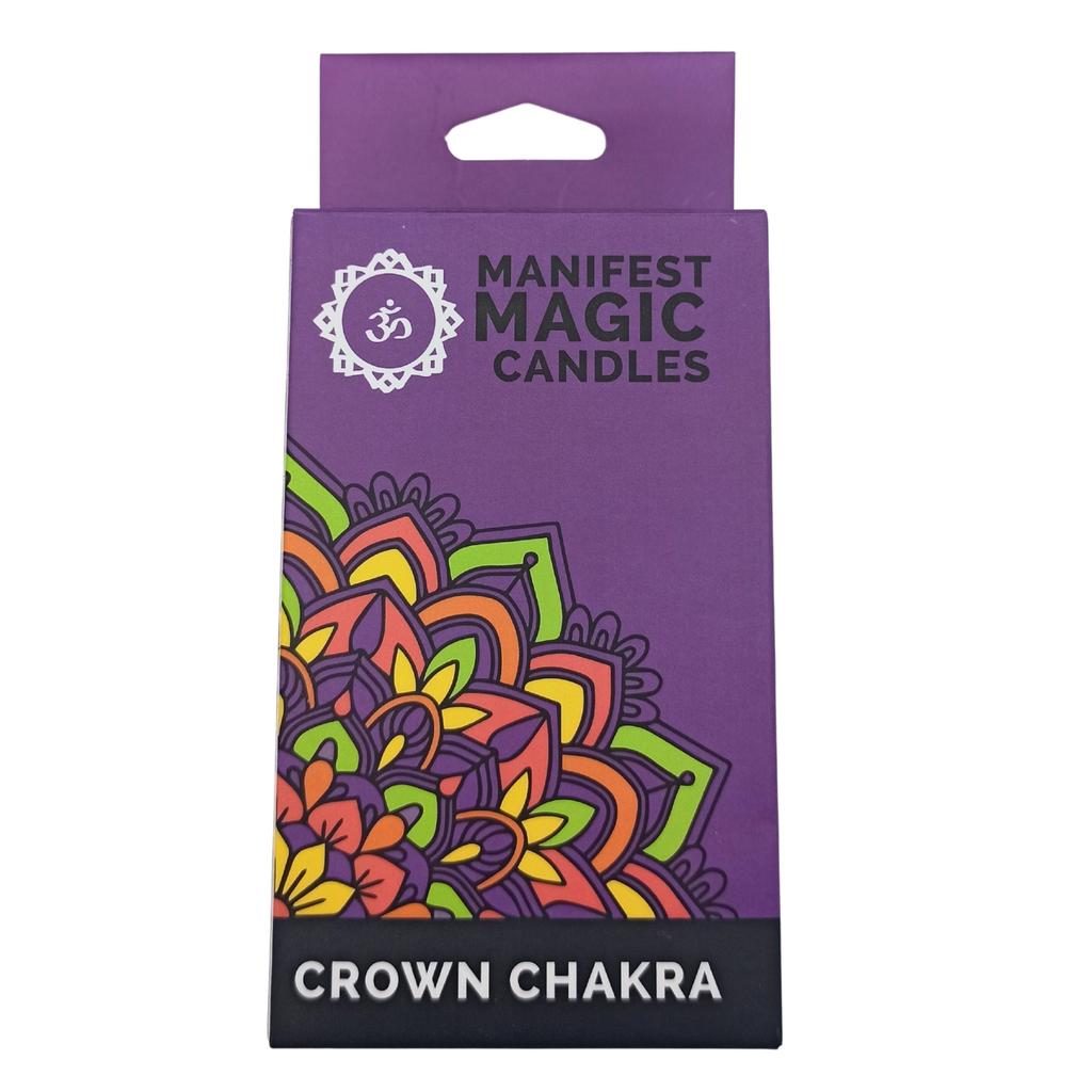 Crown Chakra Candles Violet Sahasrara Pack of 12