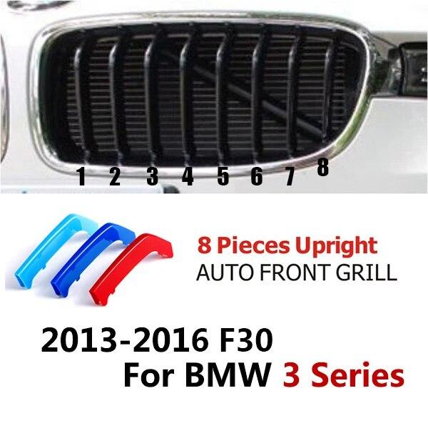 ABS 3 цвета 3D M автомобильная передняя решетка накладка накладка наклейка для автоспорта для BMW E90 E60 F30 F10 X3 F25 X4 F26 X5 X6 аксессуары