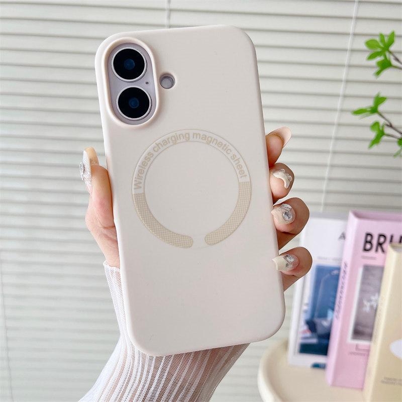 Роскошный красочный чехол для беспроводной зарядки Magsafe для iPhone 16 14 13 11 12 15 Pro Max Plus, ударопрочный защитный бампер, мягкий чехол