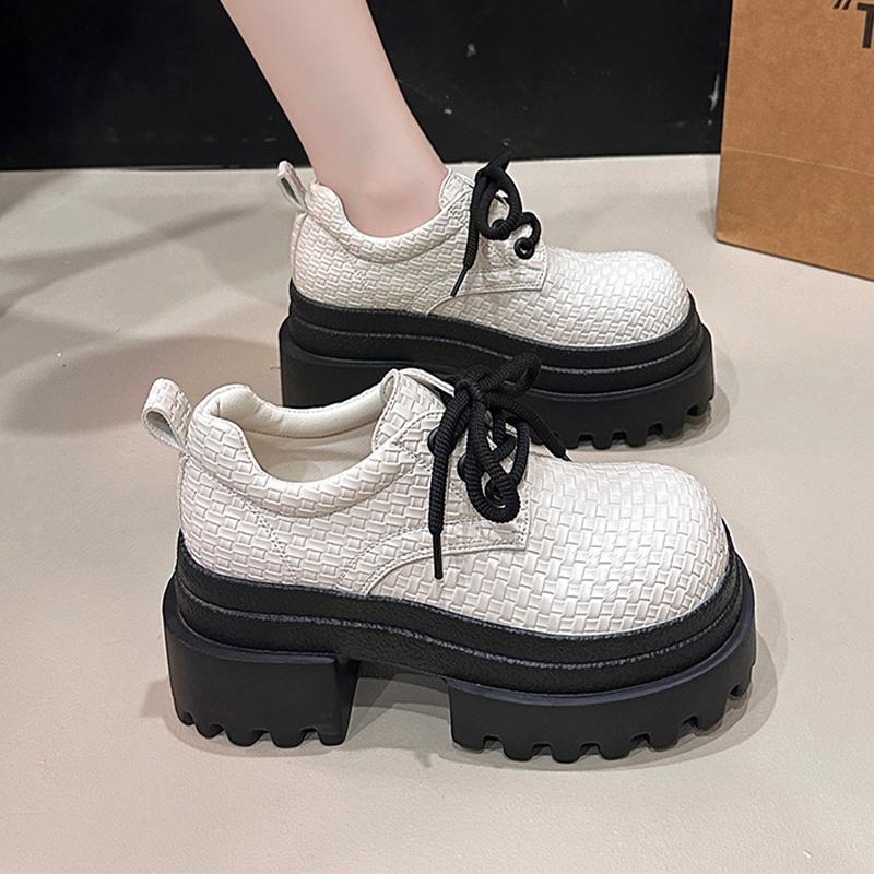 Модные балетки на платформе, женские спортивные туфли, модные туфли-лоферы для платья, повседневные кроссовки на шнуровке, 2025, осень, для ходьбы, новые Zapatillas De Mujer