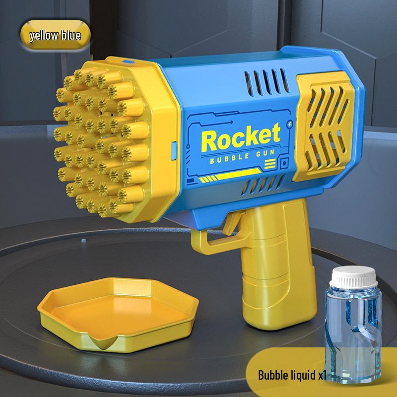 Popular Kid's 32-Hole Electric Bubble Gun - Automatic Handheld Toy for Bubbles