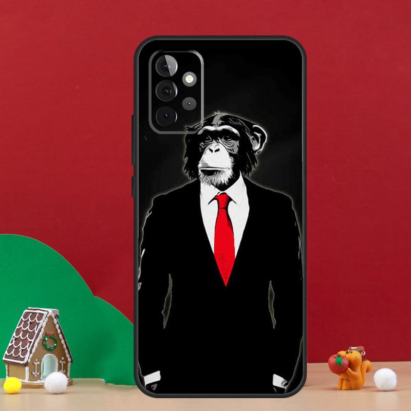 Мультяшный чехол-обезьянка для Samsung Galaxy A56 A33 A13 A36 A23 A52 A32 A12 A54 A34 A14 A16 A53 A15 A35 A55 A17