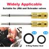 URMECCH R134A Valve Core Tool Kit for Refrigerant Air Conditioner System, High Low Pressure Valve Core Quick Remover Installer,