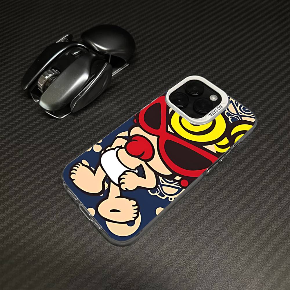Японская мода H-Hysteric M-Mini Для iPhone 17 16 15 14 13 12 11 Pro Max Plus Матовый цветной задний чехол для телефона