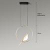 Nordic Magpie Bird LED Cord Подвесные светильники для спальни, черные, серебристые, подвесные светильники, люстра, лампа для дома, AC85-265V