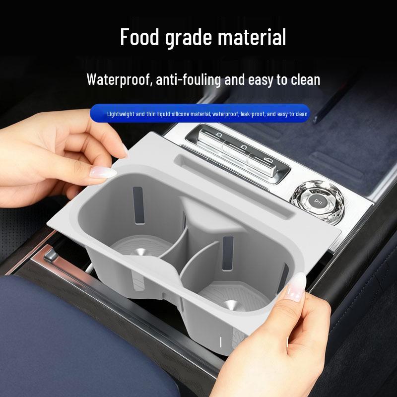 Zeekr 9X Three-Tier Silicone Cup Holder Protection Mat