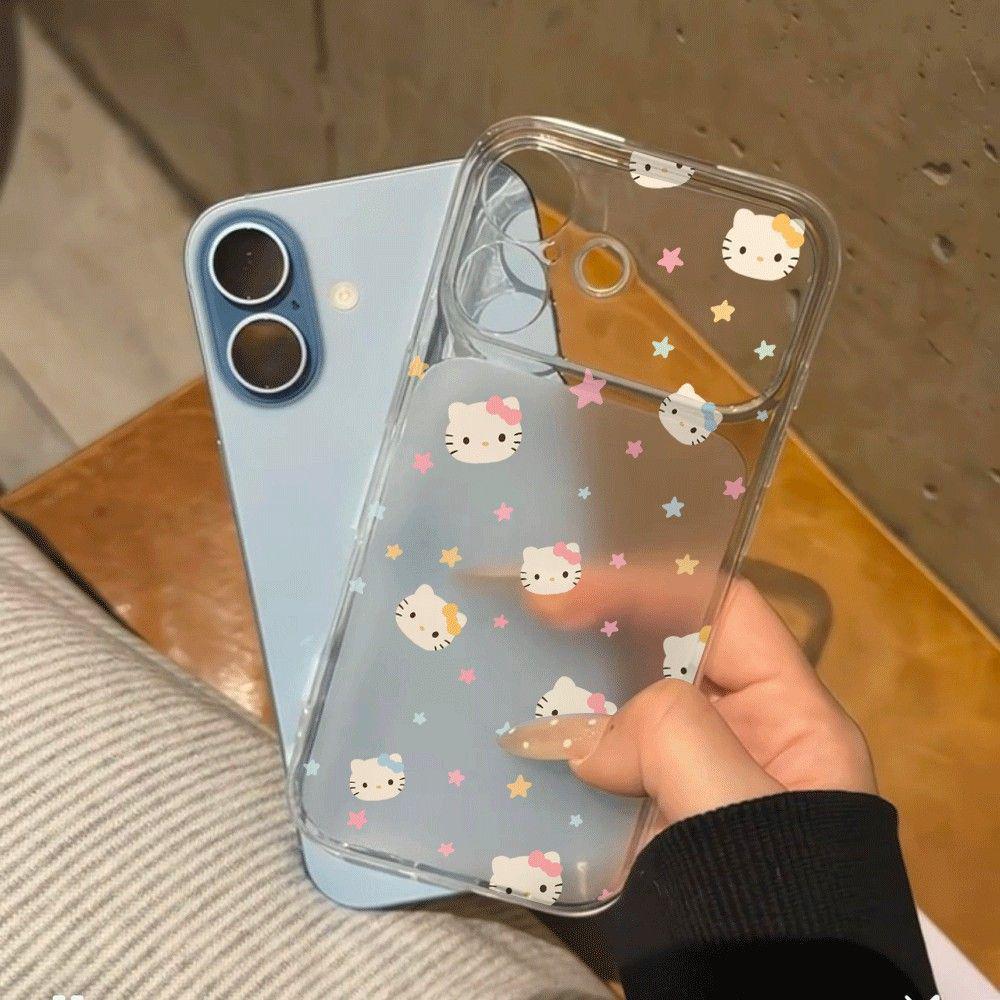 ЧехолHello Kitty Звездный Дизайн для 17 Pro Max, 16, 15 Pro, 14/13 - Милый и Простой