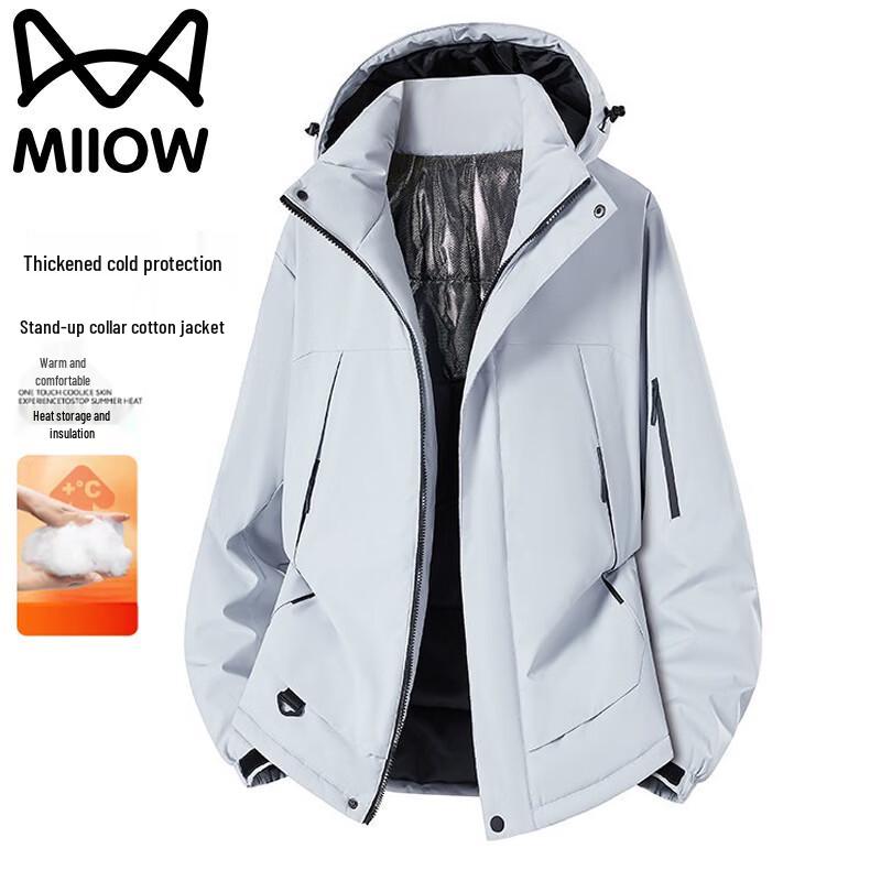 MiiOW Men's Graphene-Insulated Winter Padded Jacket