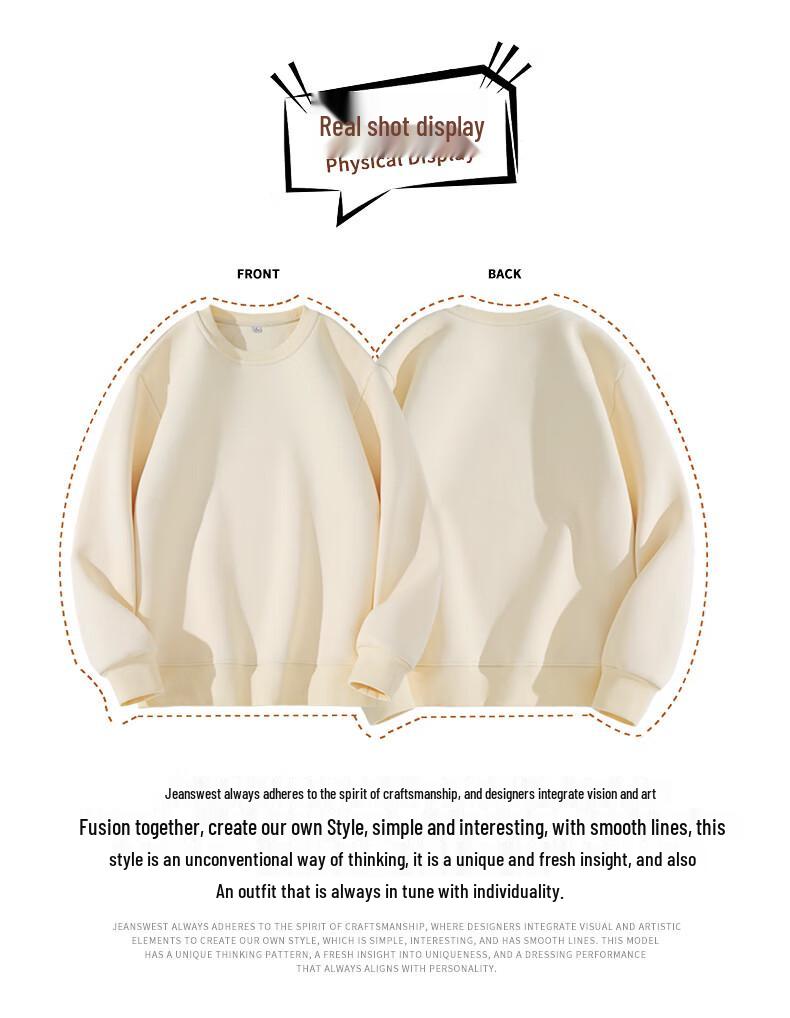 JEANSWEST LIFE Men's Crew Neck Sweatshirt