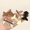 Y2k Geometry Hair Accessories Animal Fish Bone Hair Clip Korean Style   Kids