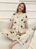[Customization] Hot-selling large-size women's butterfly star printing set in Europe and America, casual fat woman loungewear
