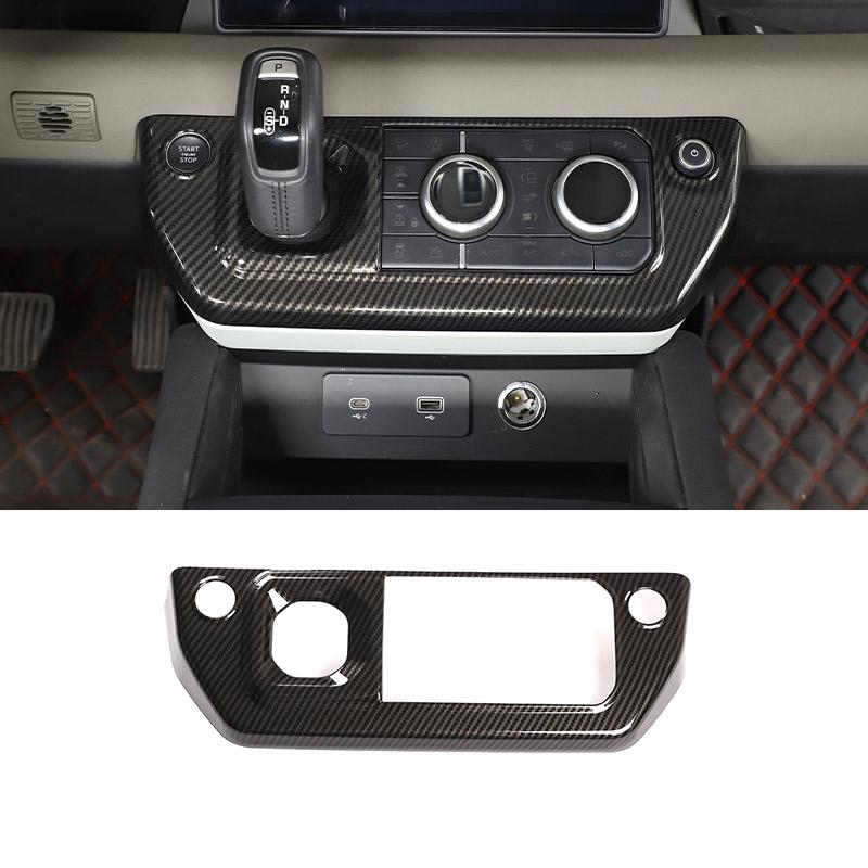 ABS Carbon Fiber For Land Rover Defender 110 2020-2024 Car Interior Modification Protection Cover Decorative Patch Accessories