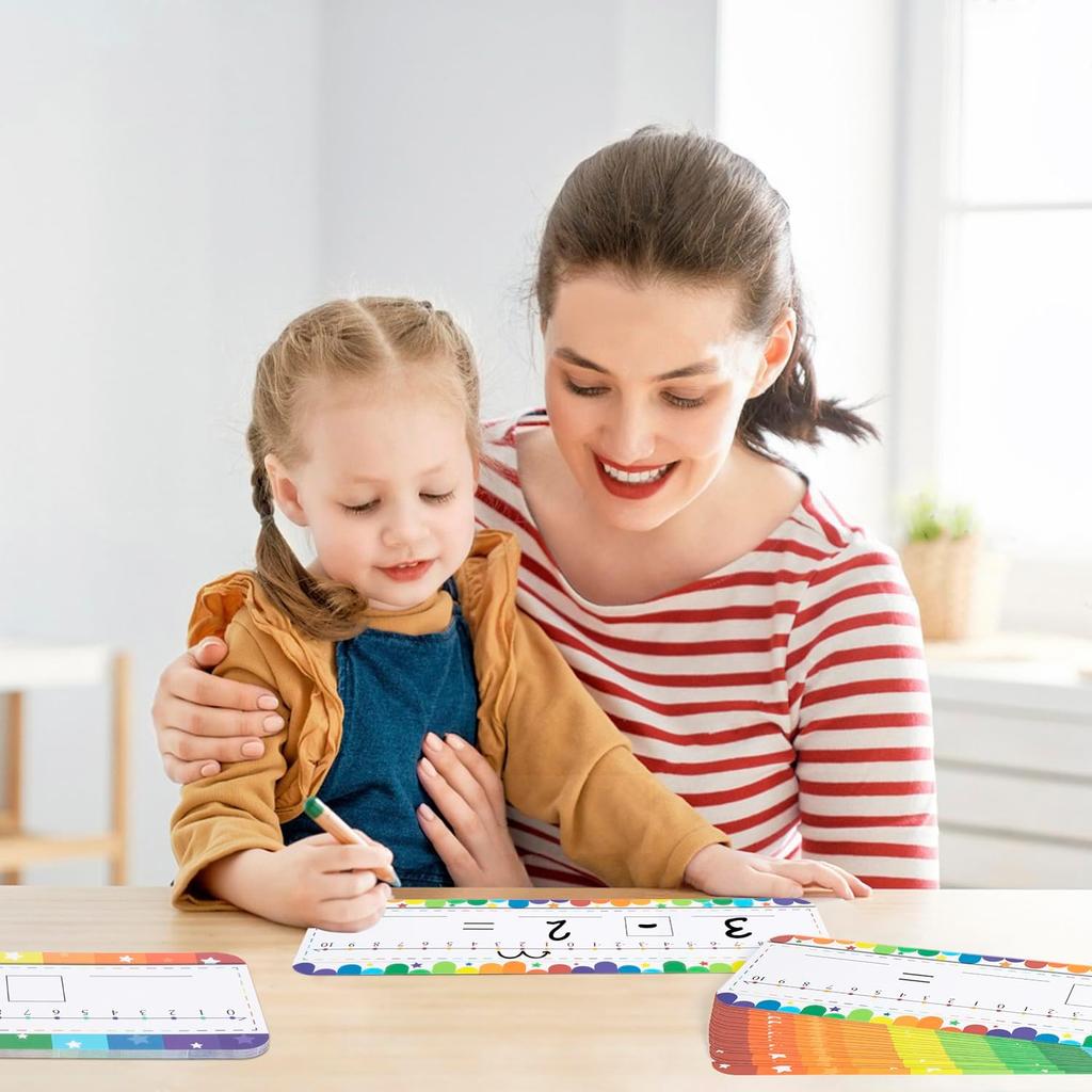 32 Pack Number Line Dry Erase White Board Double Sided Classroom Must Haves Math Manipulatives Teacher Supplies for Kindergarten Elementary Special