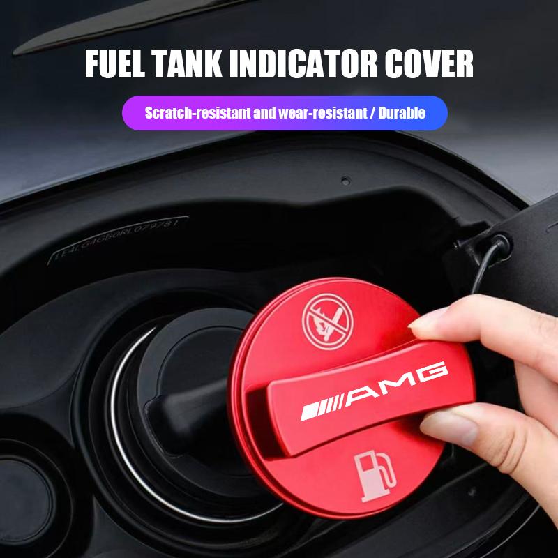 For Mercedes Benz AMG A B C E G CLA W211 W203 W204 C260 E300 Car Fuel Tank Cap Cover Frosted Aluminum Alloy Lid Auto Accessories