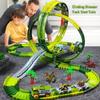Railway Toy Electric Track Toy Flexible Track Dinosaur Track Car Climbing Track Train For Children