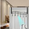 Наддверная вешалка без сверления Металлическая вешалка для одежды Наддверный органайзер Подвесная стойка для хранения Пальто