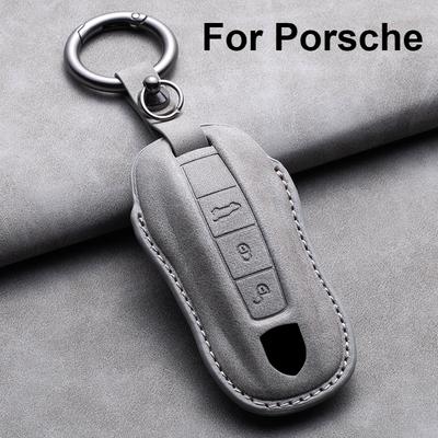Кожаный чехол-накладка для ключа автомобиля для Porsche Panamera Carman Macann Bobst Cayenne 911 970 981 991 996 Брелок Аксессуары для ключей