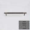 Solid Brass European Retro Knurling Pull Kitchen Cabinet Antique Brass T-Handle Drawer Copper Long Handle
