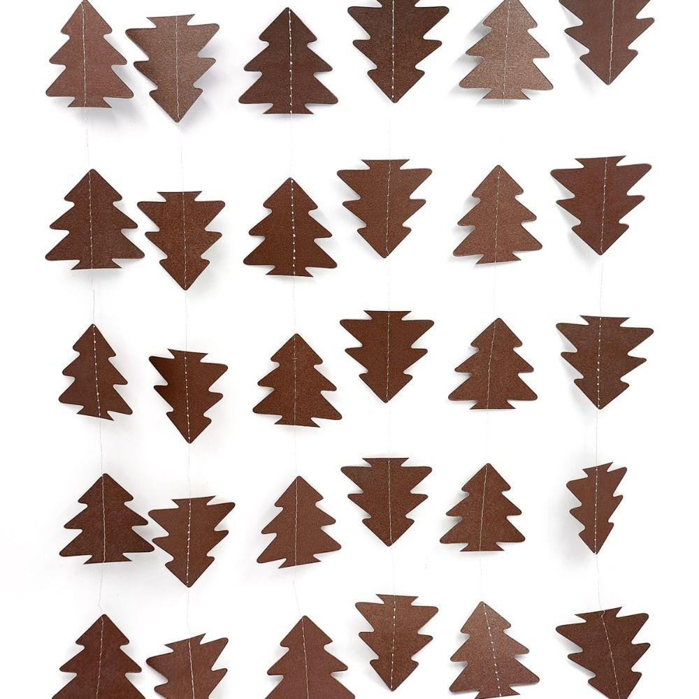 Festive Christmas Tree Ornaments Woodland Theme Hanging Backdrop Decor Birthday Baby Shower