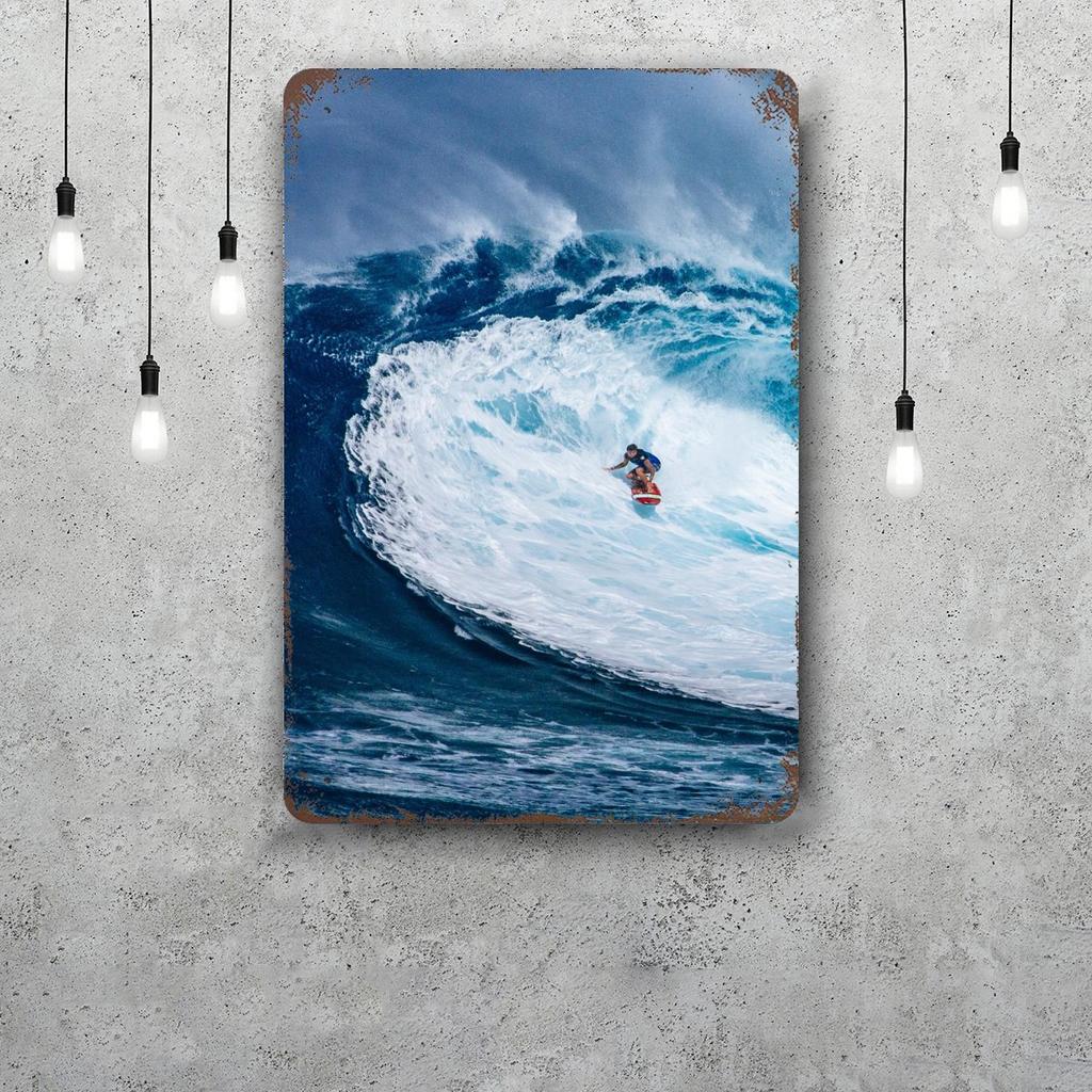 surf curse Vintage Metal Tin Signs Posters Decor Retro Metal Plaque Wall Art Decor for Garage Bar
