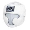 ISAMI Thai Samai PU Head Guard Headgear Protector Kids Chin Guard Boxing Kickboxing Sparring BX-90 //Isami (Medium, White)