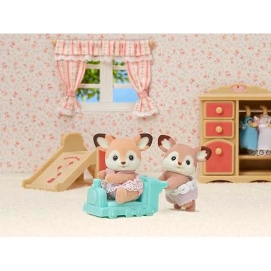 Sylvanian Families Doll Twin Fawns Sh-71 ST Mark Certified 3 Years Older Toy Dollhouse EPOCH