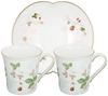 Imported Wedgwood Wild Strawberry Pastel Tea Time Set 1053338 [Regular Product]